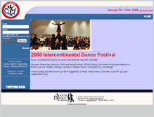 Tablet Screenshot of dancecamp.usadance.org